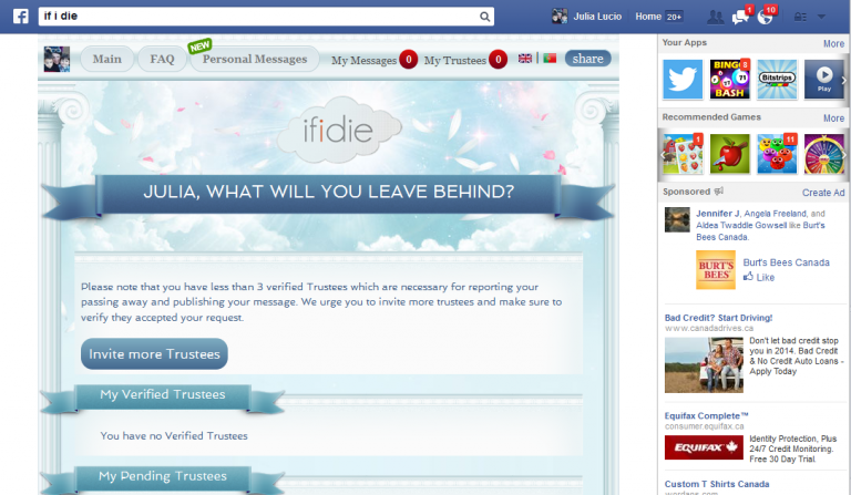 When I Die what happens to my social media?