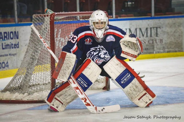 Cornwall Colts Liam Lascelle named CCHL goalie of the month