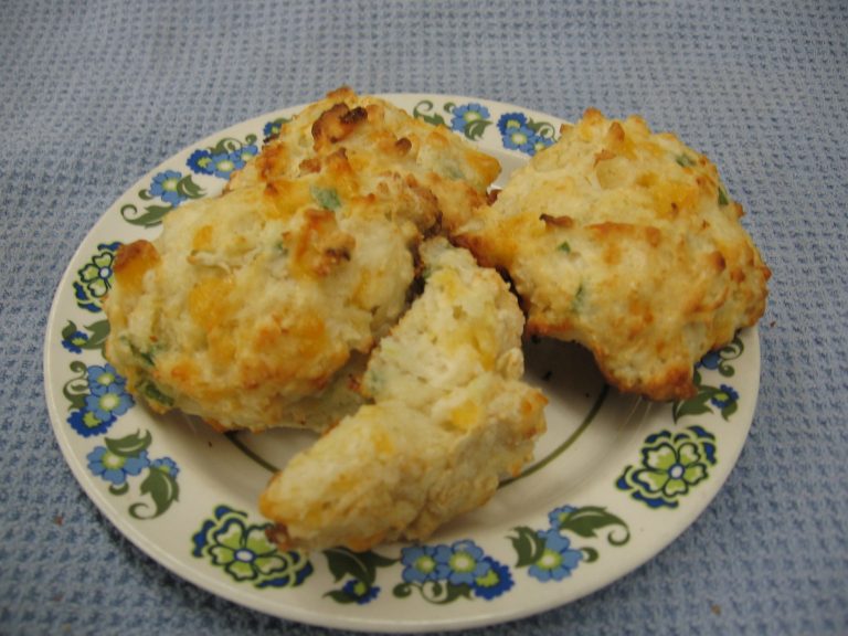 JEAN’S APPLE CHEDDAR DROP BISCUITS