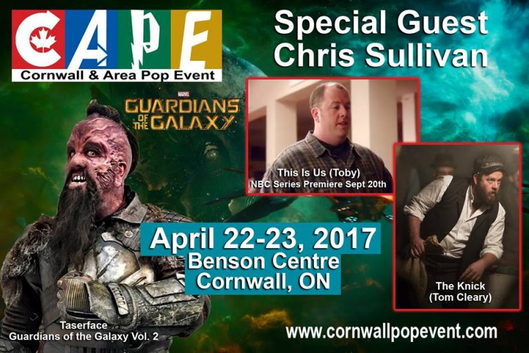 Guardians of the Galaxy actor Chris Sullivan guest at CAPE 2017