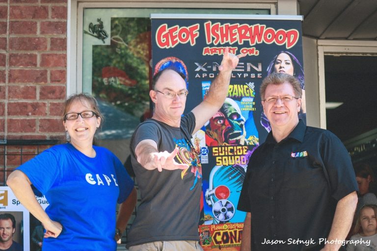 Comic book artist Geof Isherwood at Fantasy Realm