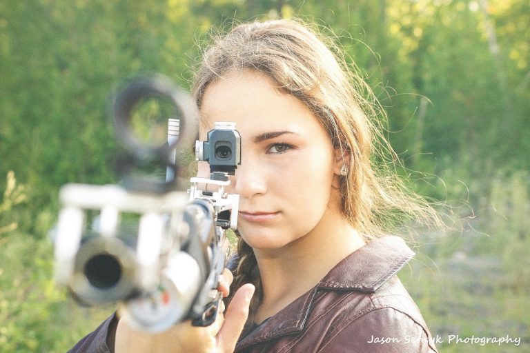 Mary Patrick taking aim at the Ontario Summer Games