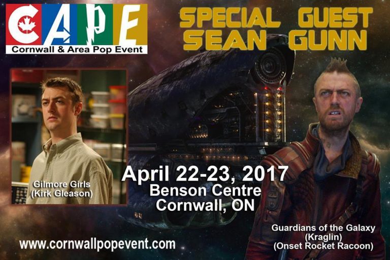 Gilmore Girls and Guardians of the Galaxy actor Sean Gunn to guest at CAPE 2017