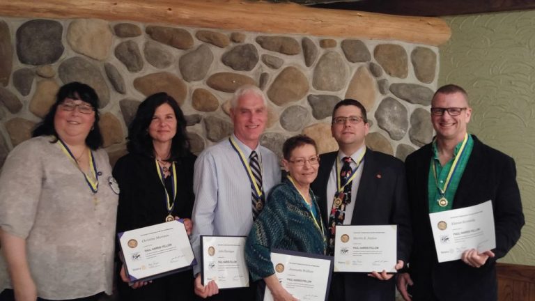 Rotary Clubs Hold Paul Harris Recognition Evening