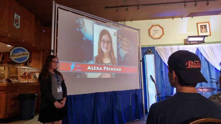 Kids honoured at the Cogeco Youth Achievement Awards, powered by the Optimist Club