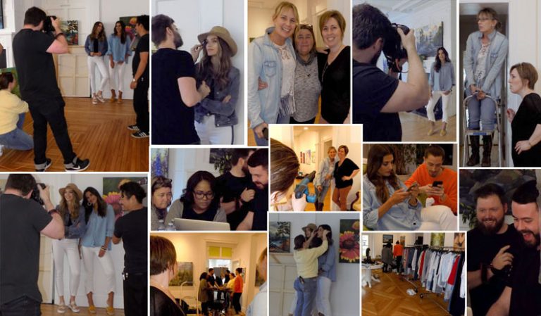 Fashion Shoots are “a Lot of Hurry Up and Wait”… Excitement at the Cline House Gallery