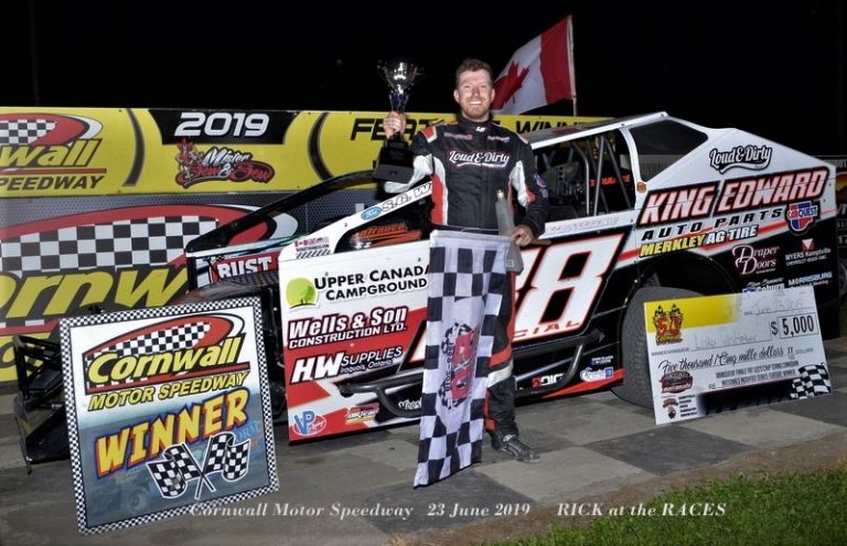 Luke Whitteker wins the Canadian Nationals Series at Cornwall Motor Speedway!