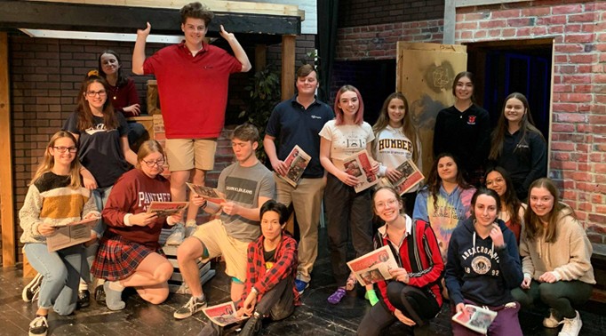 The Seeker “Newspapers” make a  special appearance in the latest St. Joe’s Musical …