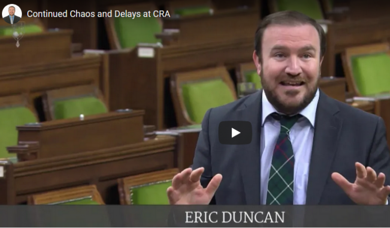 Duncan Calls Out Continued Chaos and Delays at CRA