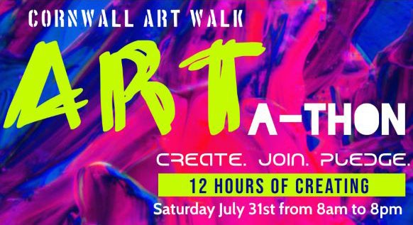 Cornwall Art Walk ART-A-THON – happening Saturday July 31st – 8am to 8pm