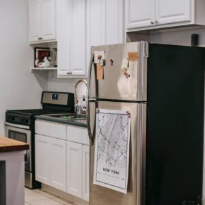 kitchen interior with modern furniture