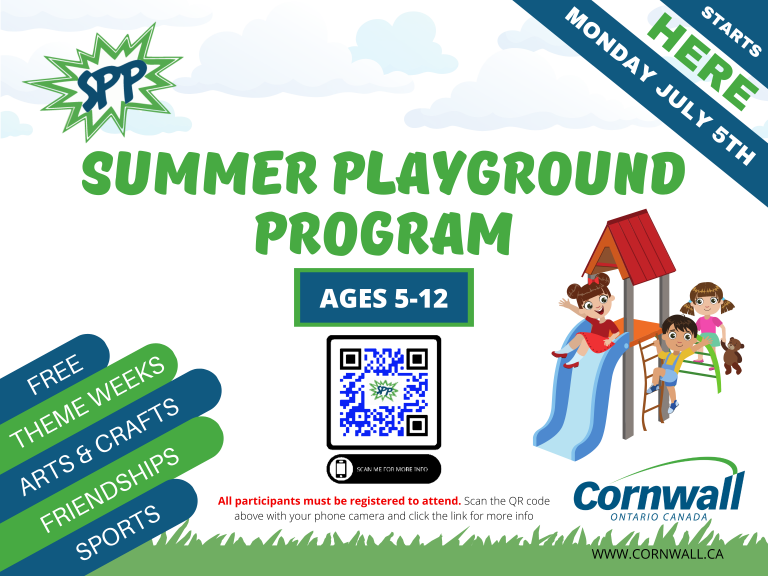 Kids, don’t miss out! The Summer Playground Program is back as of July 5.