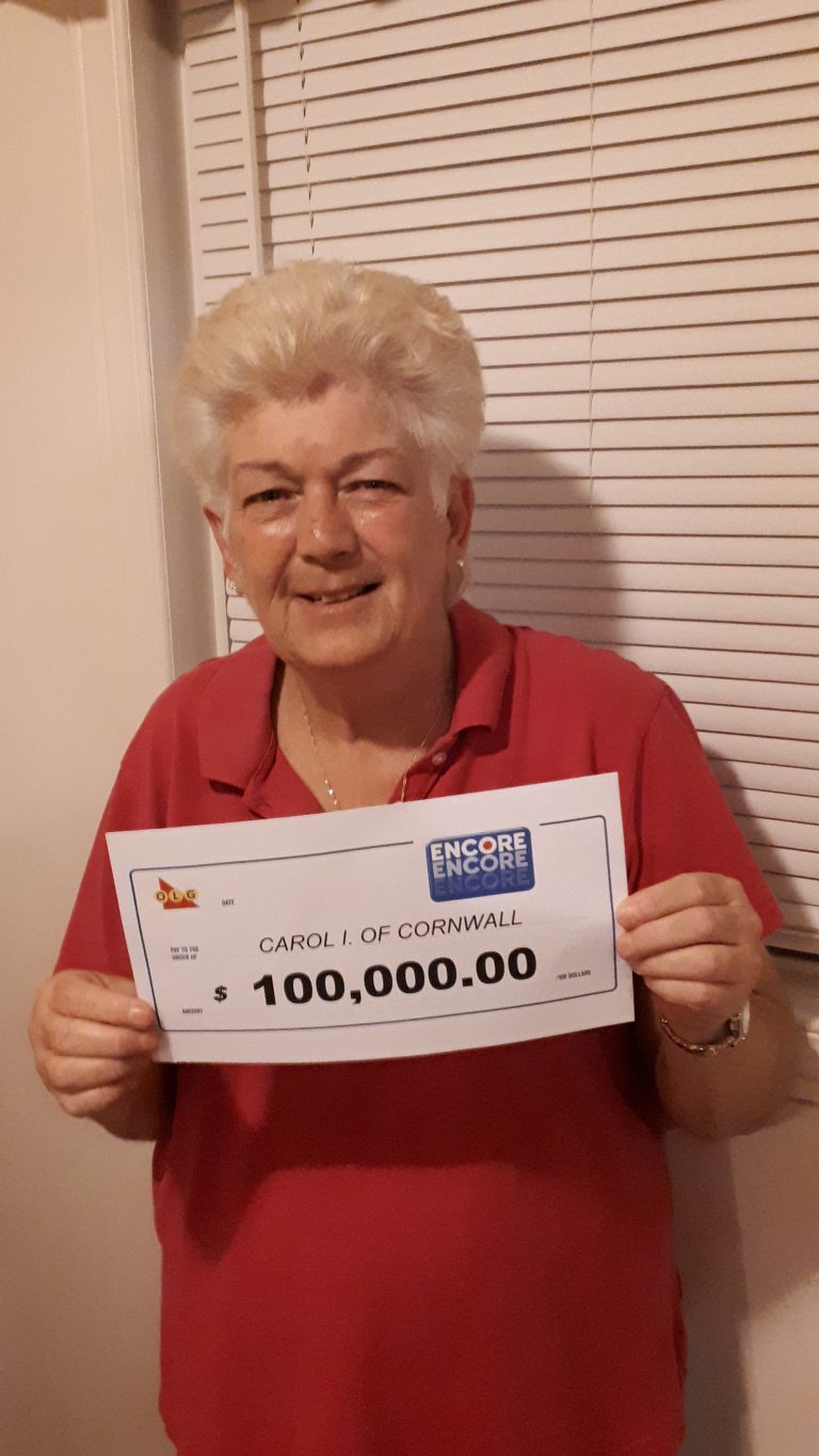 CORNWALL RESIDENT CELEBRATES $100,000 ENCORE WIN