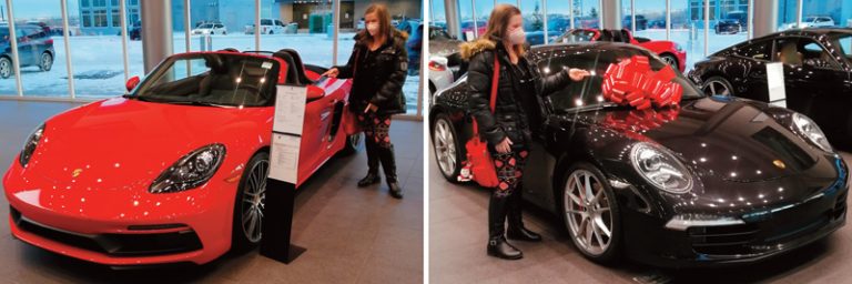 OUT and ABOUT with Seeker Chick Mai-Liis: Wishing you all a “Happy Family Day” and checking out Red and Black options at Porsche Centre in Calgary …