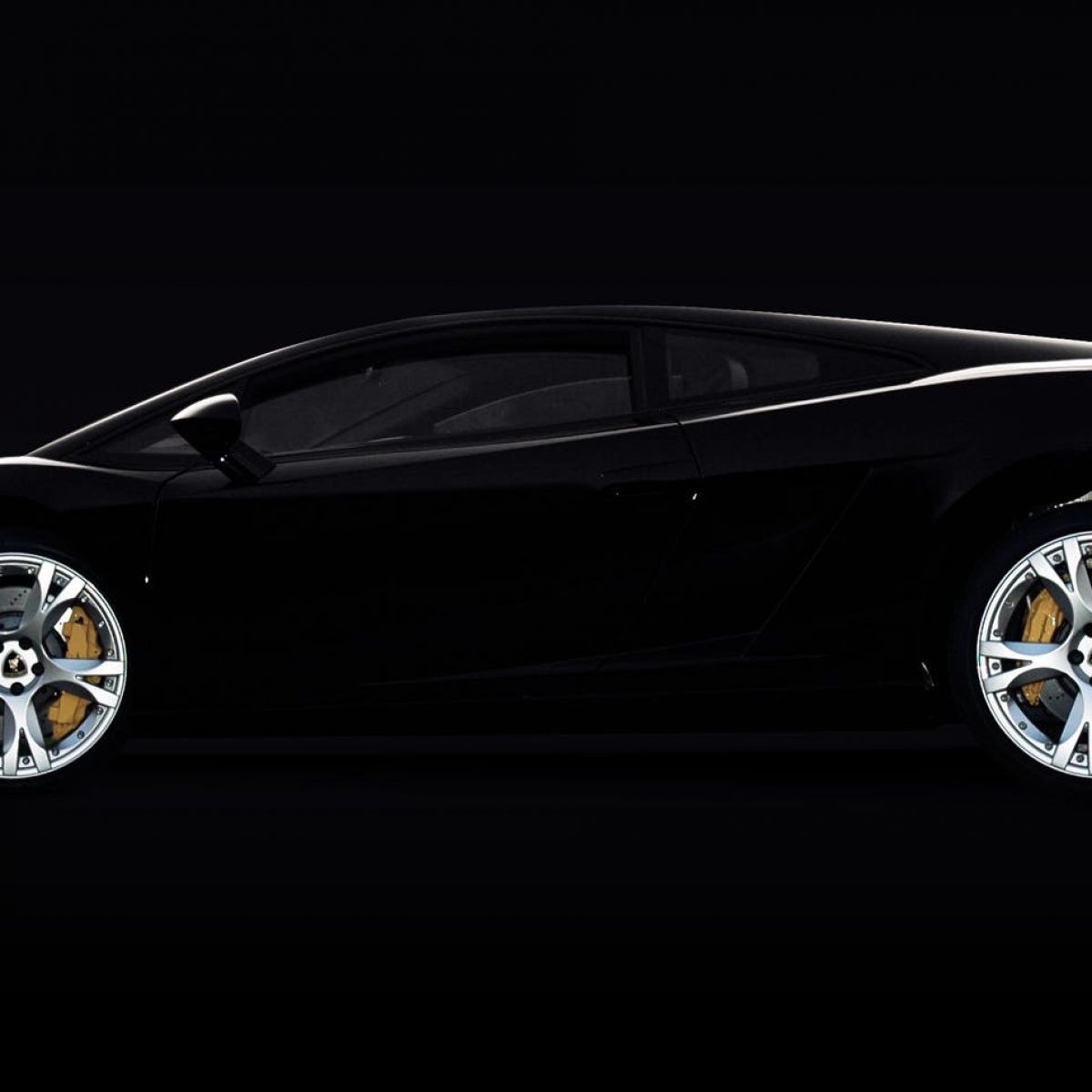 black lamborghini murcielago