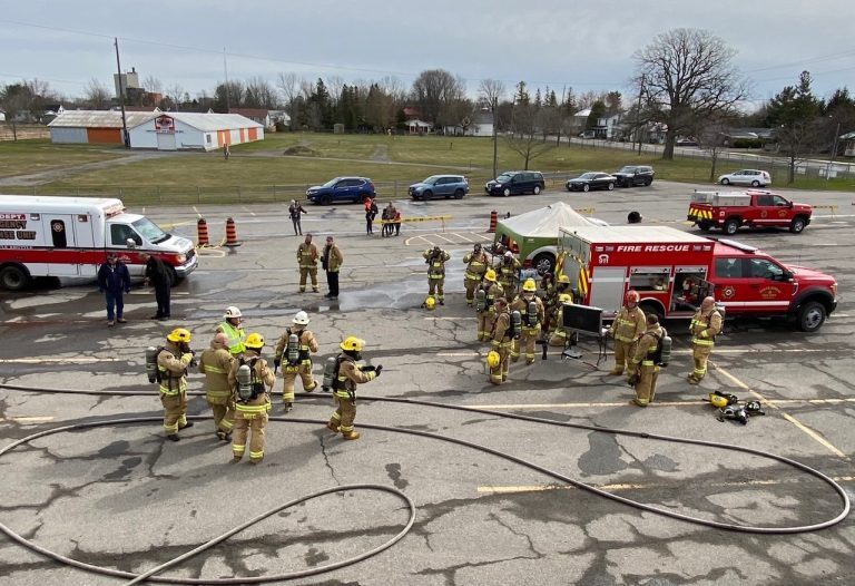 North Dundas Firefighters sharpen skills with live fire training