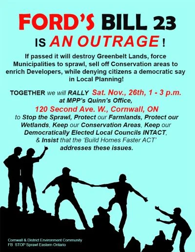 The “Permanently Protected” Ontario Greenbelt is about to be carved up by the Ford Conservative Government