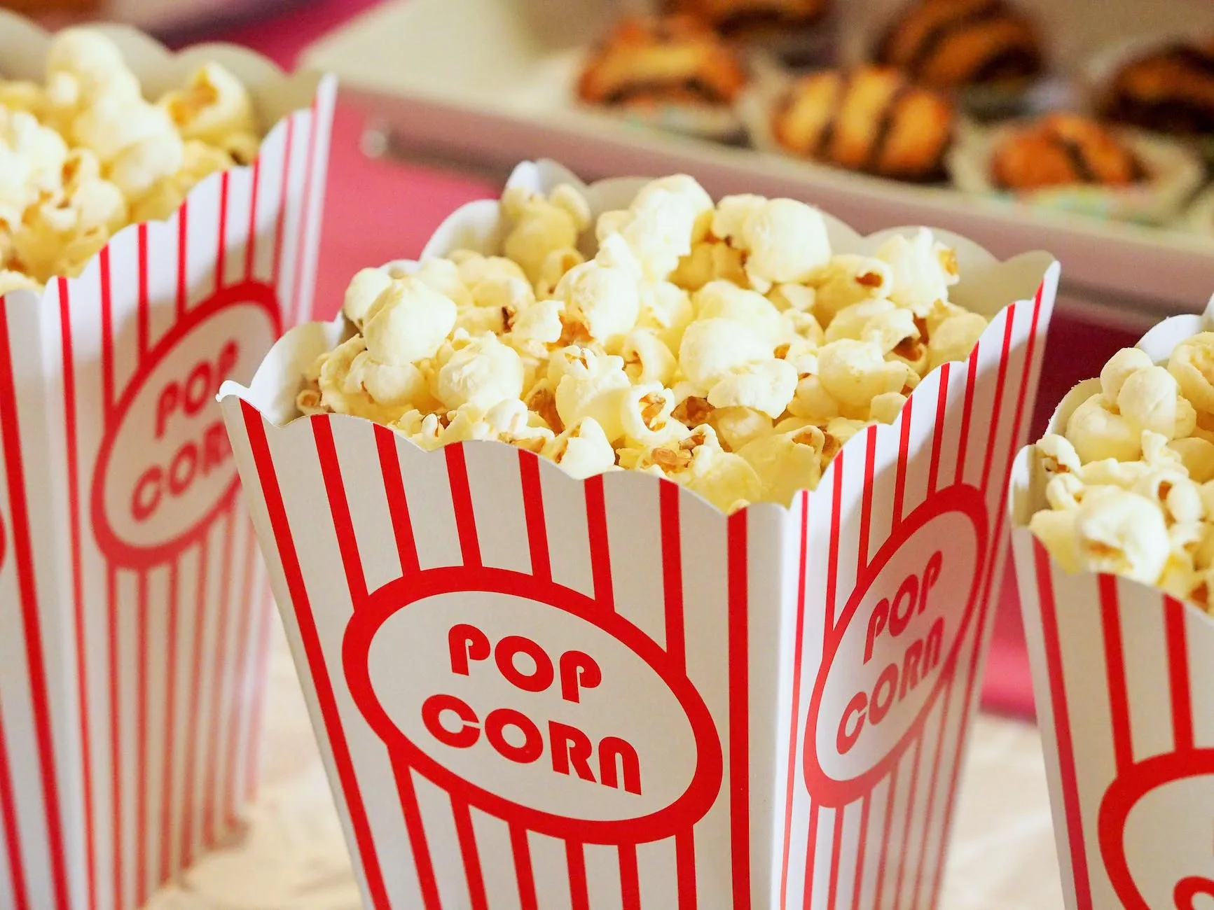 Popcorn to eat at Pixar Movies
