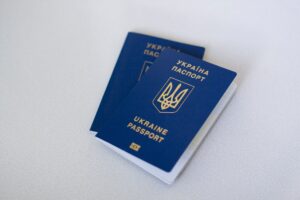 close up of passports