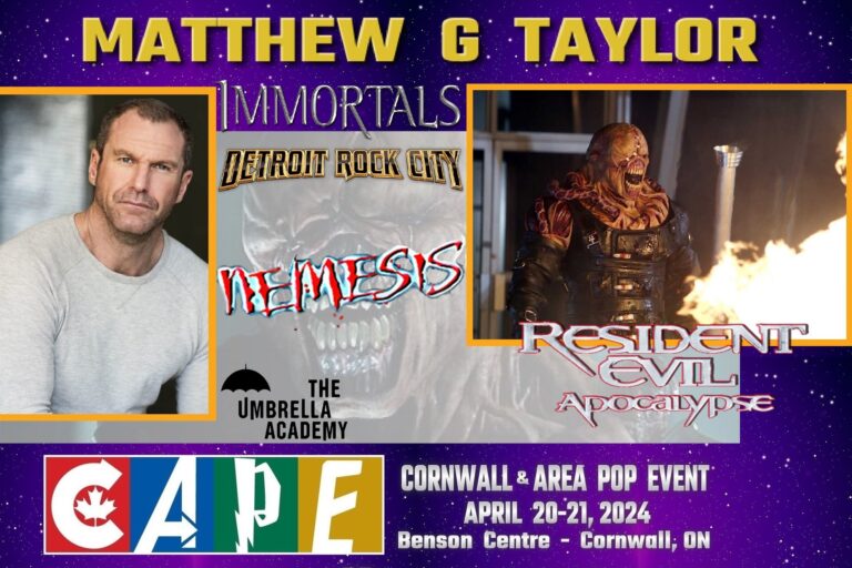 Actor Matthew G. Taylor to be a featured guest at CAPE 2024