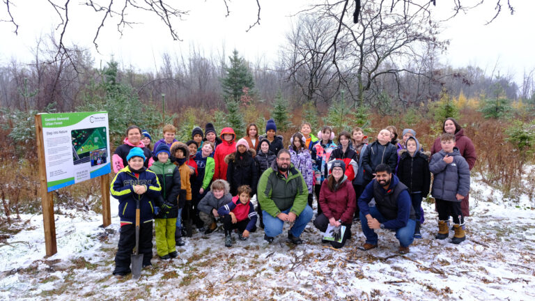 RRCA and Cornwall Students Plant Trees at Gambhir Memorial Urban Forest