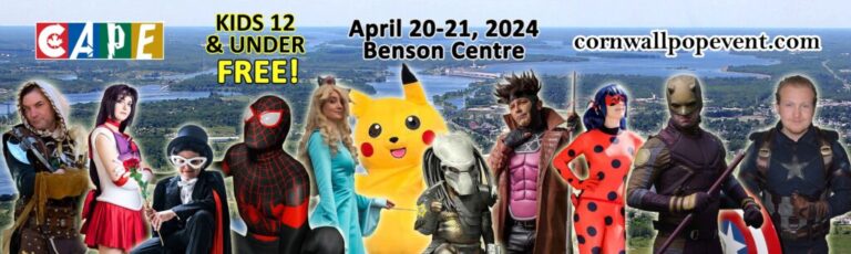 Can you believe “It’s Almost Time To Get Your CAPE On” –  April 20th and 21st at The Benson Centre