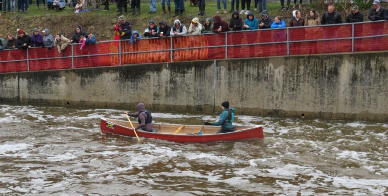 OUT and ABOUT with Seeker Chick Mai-Liis: on a cold and dreary day attending the 51st Annual Raisin River Canoe Race