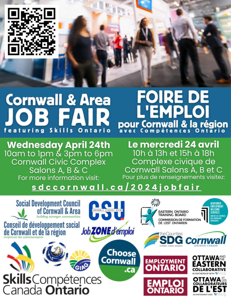 Cornwall and Area Job Fair featuring Skills Ontario – Transportation and Language Support