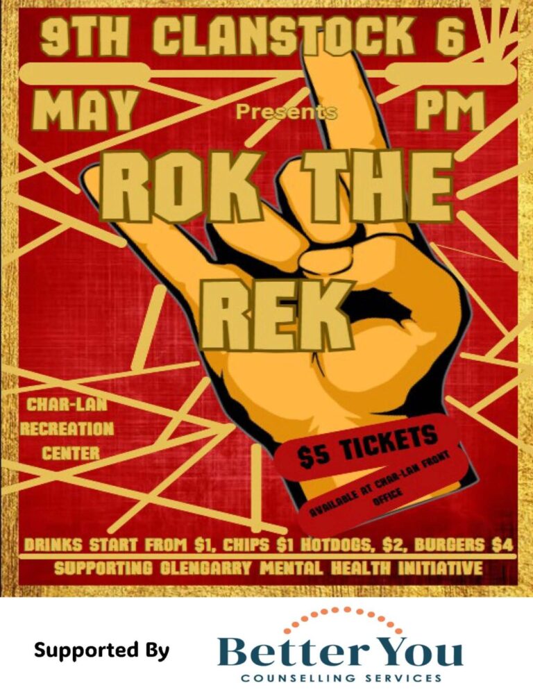 Rok the Rek: Char-Lan to Host Rock Concert for Glengarry Mental Health