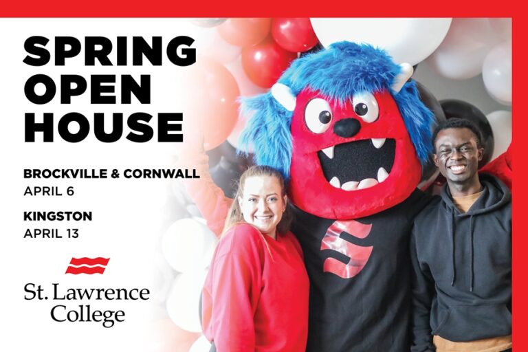 St. Lawrence College Holds Open House in Cornwall, tomorrow, April 6