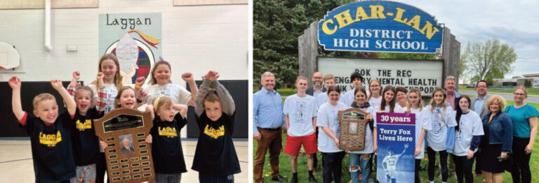 Laggan PS and Char-Lan DHS Receive Top Honours for Terry Fox Fundraising Efforts