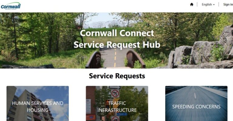 City of Cornwall Announces Launch of Cornwall Connect Service Request System