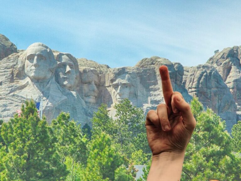 Indigenous People Are Going to Mount Rushmore to Flip the Finger at the Monument, and It’s Awesome
