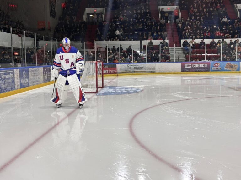 Hometown Hero Carey Terrance Scores Goal in World Juniors Game at Ed Lumley Arena