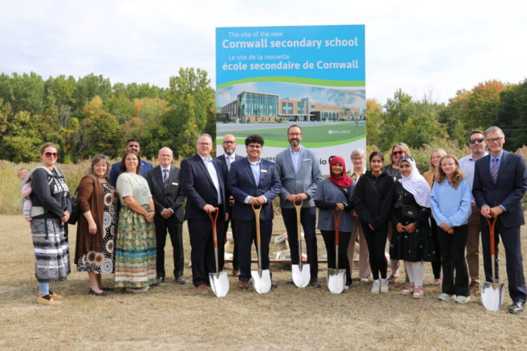 Community Celebrates Sod Turning for new Cornwall Secondary School