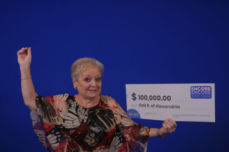 ALEXANDRIA RESIDENT CELEBRATES $100,000 ENCORE WIN