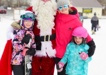 santa with kids